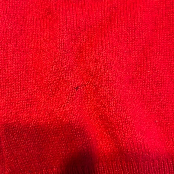 Charter Club  100% Cashmere   Long sleeve Sweater  Crewneck   True Red   Size XS - Picture 2 of 7